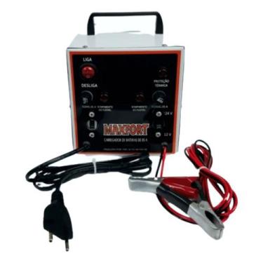 Imagem de Carregador de Bateria Automotivo Portátil 5A 12/24V MX7 - Maxfort