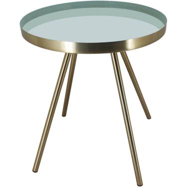 Imagem de Mesa Lateral 42X35X35Cm Metal Cinza Home&Co Grambello