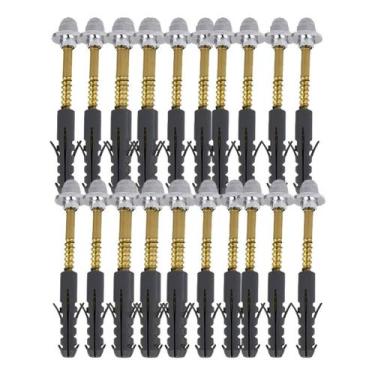 Imagem de Kit 20un Parafuso Vasos, Tanque E Lavatórios Bucha 12 - Metais Rei