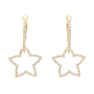 Imagem de Brinco Strass Estrela BC0489 - Akasaki, Dourado