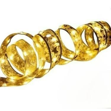 Imagem de Enfeites de Natal Decorativos | Luz Quente para Árvore, Festa, Quarto e Jardim | Ideal para Famílias, Decoradores e Festas Temáticas(2 Metros E 20 Lâmpadas)