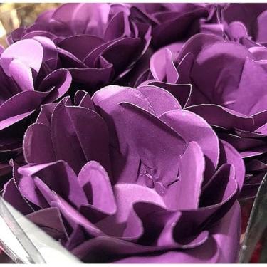 Imagem de Forminhas para Doces Finos - Kit 40/120 Formas Flor Decorativas | Ideal para Casamentos, Festas e Cupcakes (Style - Roxo,120)