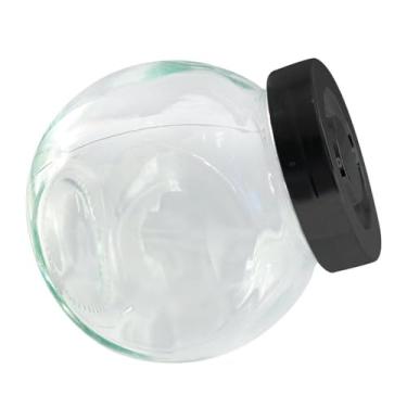 Imagem de Conjunto Porta Condimentos de Vidro e Polipropileno, 150ml, Preto, 3 Unidades, 8x8x6cm