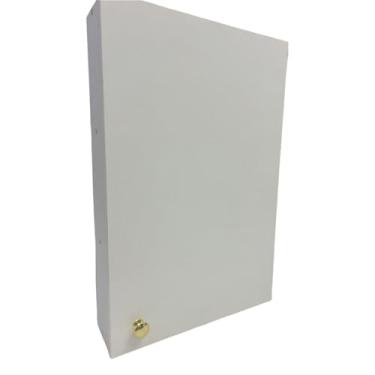 Imagem de Armário Aéreo em MDF – Banheiro, Cozinha ou Lavanderia | 40x60x12cm | Puxador Luxo Armário de Parede para Banheiro(DOURADO,DIREITA)