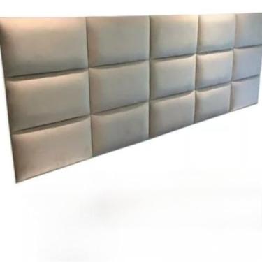 Imagem de Kit 12 Cabeceiras 40x30 Para Cama King Suede(Branco,8 Peças (Cama Box Casal))