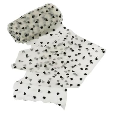 Imagem de KISSITTY Fita de organza de coração, 14 cm de largura, dia dos namorados, artesanato, fitas decorativas, cor amarela clara para festa, casamento, guirlandas, laços, decorações de embrulho de presente