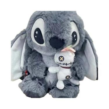 Imagem de Boneco De Pelúcia Preto E Cinza, Almofada Macia Para Sofá, Travesseiro