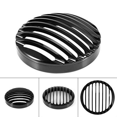 Imagem de Cryfokt Preto 5 3/4 "alumínio Farol Grill Capa de para Xl 883 1200 Frente Lâmpada Capa Montagem Sportster 2004-2014 Acessórios de Moto