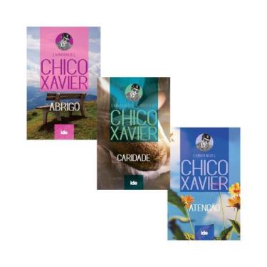 Imagem de Kit 3 Livros Chico Xavier Mensagens: Abrigo, Atenção E Caridade - Ide 