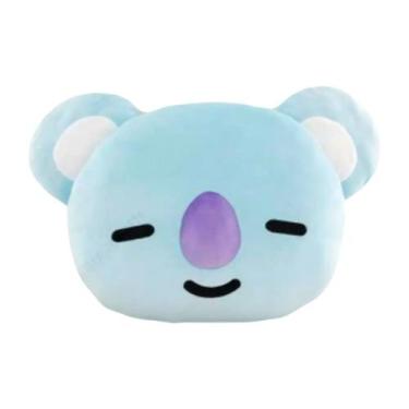 Imagem de Manta Almofada Infantil Personagens BT21 - Azul Claro - MINISO