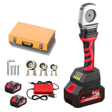 Imagem de Máquina de fusão de tubos de alta resistência com dissipação de calor em ambos os lados, controle automático de temperatura de 320 °C, corpo em nylon anti-escaldante e estojo de armazenamento em