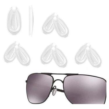 Imagem de 02 Par Plaqueta Óculos Vários Modelo Silicone Nariz - OKY