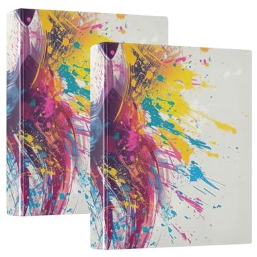 Imagem de Fichário econômico antiarranhões Doodle Futebol, fichário espaçoso de 3 anéis com 3 bolsos, ideal para escritório, escola, casa, pacote com 2