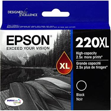 Imagem de OEM Epson T220XL120 (220XL) Cartucho de tinta ultra preta DURABrite de alta capacidade