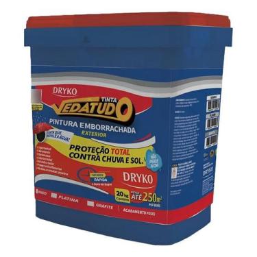 Imagem de Vedatudo Tinta Emborrachada Platina 20K TINTAEMBPLBD Dryko