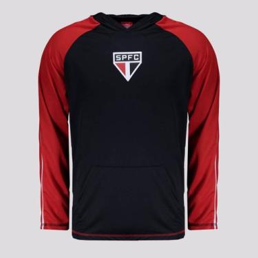 Imagem de Camisa Manga Longa São Paulo Laçado Preta - Braziline, GG