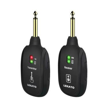 Imagem de Sistema De Guitarra Sem Fio 2.4GHz LEKATO WS-60 Transmissor Receptor 6