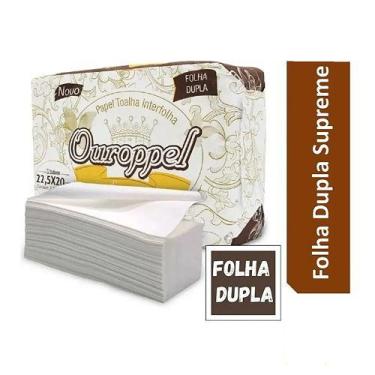 Imagem de 4.800 Folhas Toalha Interfolha 100% 22,5x20 - Ouroppel