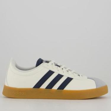 Imagem de Tênis Adidas VL Court Base Feminino Branco e Marinho-Feminino