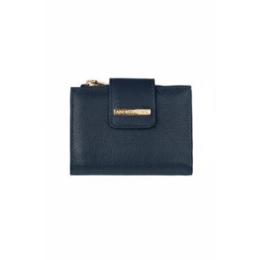 Imagem de Carteira feminina de couro liso Linna 11x13cm-Feminino