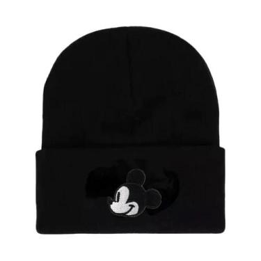 Imagem de Gorro De Tricô Mickey Mouse Quente Para O Inverno, Boné Casual Com Pun