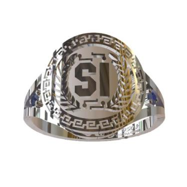 Imagem de Anel De Formatura De Sistema de Informação Em Prata 950k - Vieira Cruz
