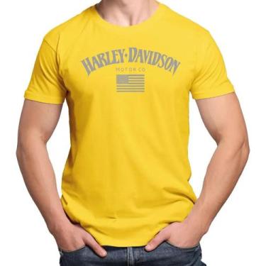 Imagem de Camiseta Camisa Blusa Masculina Feminina 100% Algodão Harley Davidson 