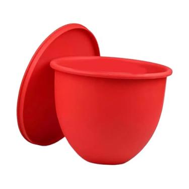 Imagem de ＫＬＫＣＭＳ Protetor de silicone para tigela com tampa, acessórios para batedeira, peças de reposição para eletrodomésticos de cozinha, peças para batedeiras de 5, Vermelho
