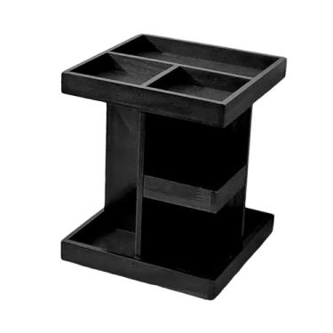 Imagem de Baoblaze Organizador de Perfumes em Madeira, Expositor Multifuncional para Maquiagem, Suporte de Mesa para Cosméticos, Ideal para Penteadeira de Entrada