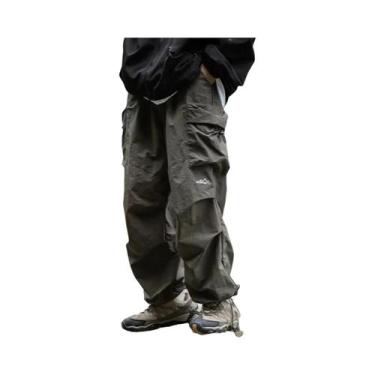 Imagem de Calças Cargo Masculinas Pretas Impermeáveis Para Primavera E Outono, E