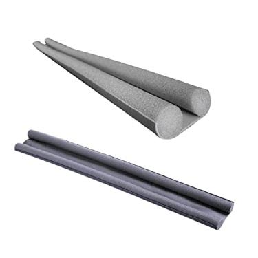 Imagem de Wswqop 2x Tiras de Vedação para a Parte Inferior Da Porta, Tira Isolante para Vedação Contra Correntes de Ar, Batente de Porta