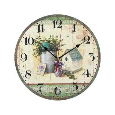 Imagem de KEG801302 Relógio de parede moderno varanda varanda corredor 30 cm mostrador grande relógio de parede de quartzo silencioso decoração decoração