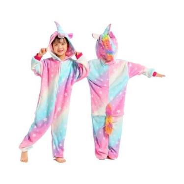 Imagem de Conjunto De Pijamas Kigurumi Unissex Para Crianças, Unicórnio Panda, M