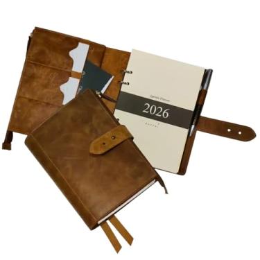 Imagem de Agenda Planner Couro 2025 231-R Personalizada Raffai Couros