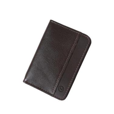 Imagem de Carteira Masculina de Couro M.ART 315, Café