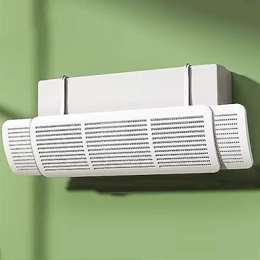 Imagem de Defletor de ar condicionado ajustável, para-brisa retrátil para unidades de parede, controle de fluxo de ar, capa de ventilação CA com economia de energia, tamanho A - Melhora o conforto e a