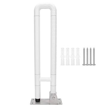 Imagem de Barra de apoio de vaso sanitário, trilho de segurança, alça de suporte de banheiro, antiderrapante, resistente, durável, tubo interno de aço inoxidável, embalagem de plástico para crianças idosas