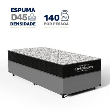 Imagem de Cama Box com Colchão de Espuma D45 Ortobom Airtech 150 Solteiro 88cm