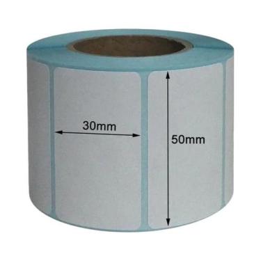 Imagem de Etiqueta Térmica Branca Em Papel Adesivo De Vários Tamanhos 20-50mm Pa