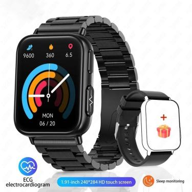 Imagem de Relógio Smartwatch Foxbox 8762D À Prova D'Água Preto Monitor Ecg Ppg