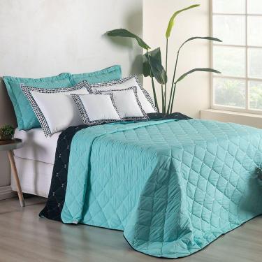 Imagem de Kit Cobre Leito Dupla Face Casal Padrão Bordado Renove Hipercal 400 Fios ve