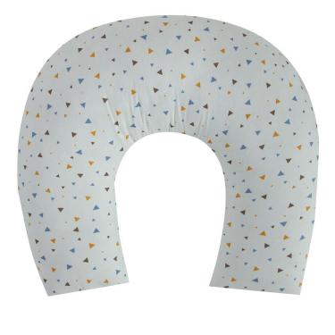 Imagem de Almofada De Amamentação Baby Percal 200 Fios Algodão - Triangles