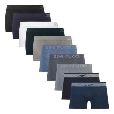 Imagem de Kit 10 Cuecas Boxer Zee Rucci Conforto e Maciez Sortido, Sortidas, P