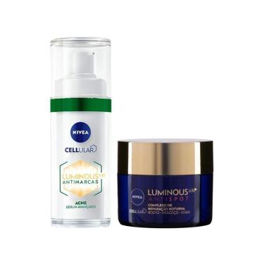Imagem de Sérum Facial Nivea Antimarcas Luminous 630 Acne 30ml + Creme Hidratante Facial de Reparação 50ml-Feminino