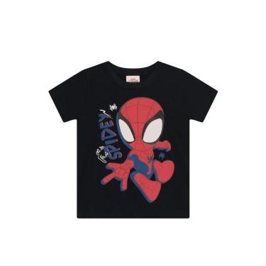 Imagem de Camiseta infantil menino Homem-Aranha em gel Brandili-Masculino