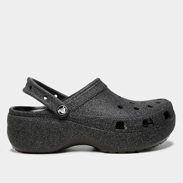Imagem de Sandália Crocs Classic Plataform Glitter Clogw Feminina-Feminino
