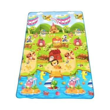 Imagem de Tapete De Brincar Para Bebês À Prova d'Água 180x120x0.3cm, Carpete De 