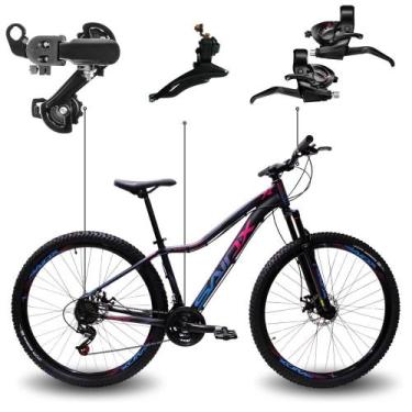 Imagem de Bicicleta Aro 29 Quadro Rebaixado SAIDX Beauty 21 Marchas Freio Disco,