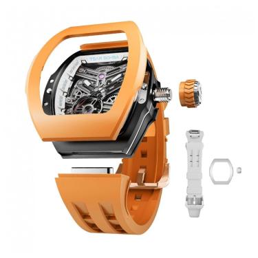 Imagem de TSAR BOMBA Relógio Masculino Automático com Pulseiras, Bezels e Coroas Intercambiáveis, Resistente à Água 100M, Movimento Japonês