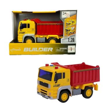 Imagem de Caminhão de Construção Caçamba com Fricção Som e Luz 1:20 - Brink Center